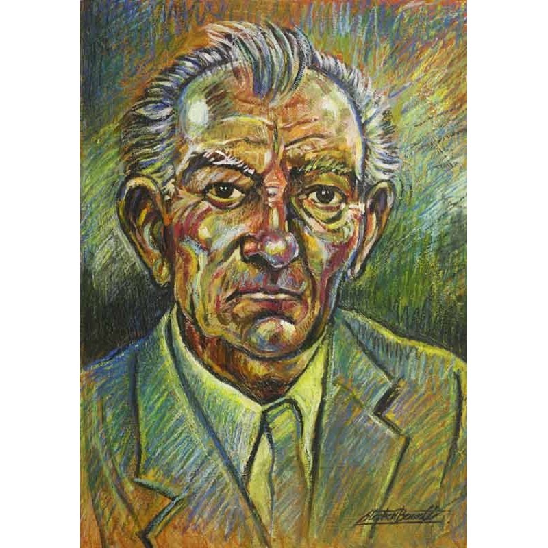 Portrait Painted - Mixed Media