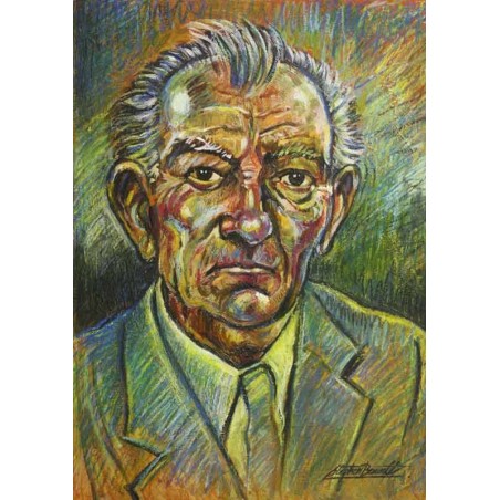 Portrait Painted - Mixed Media