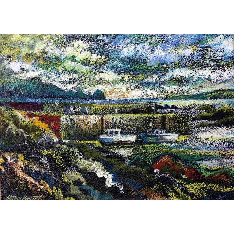 Boats at the Pier, Rosbeg