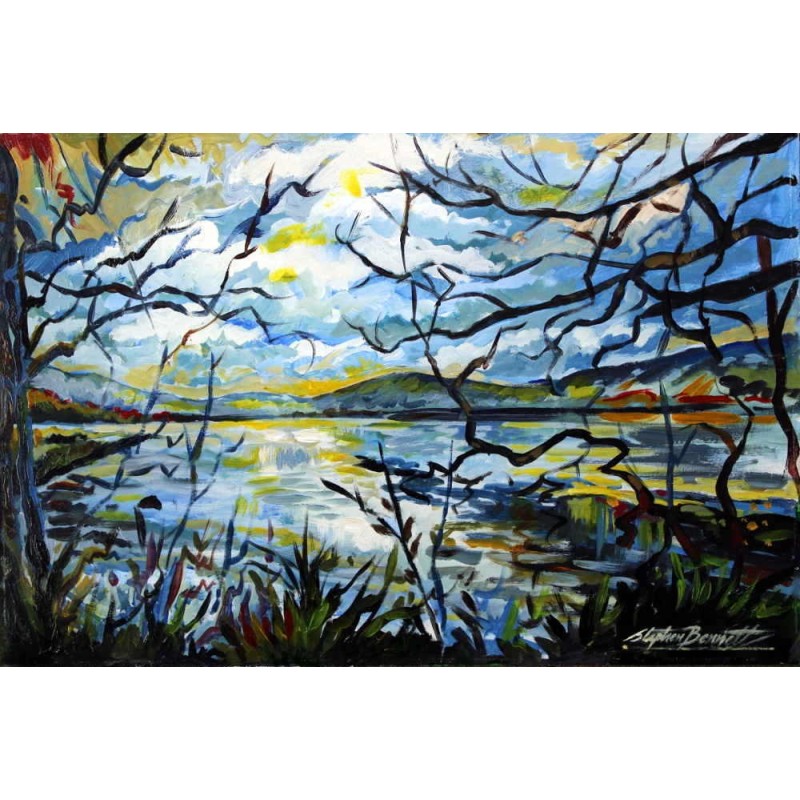 Winter Sun on Lough Eske