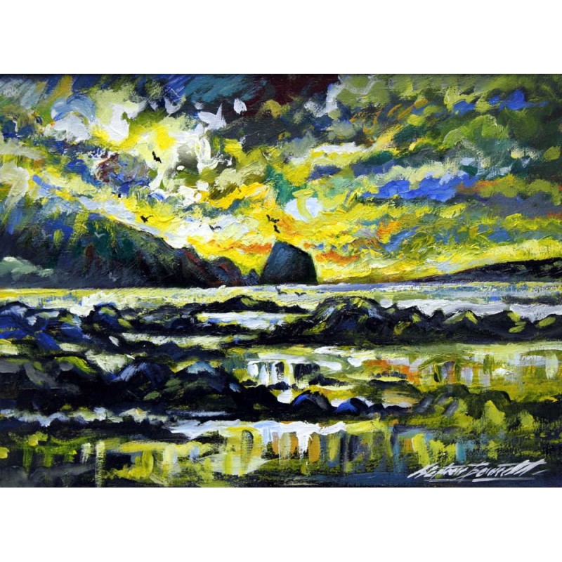 Sun going down over Rosbeg