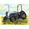 The Tractor - Handcoloured