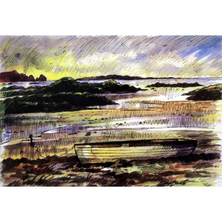 Boat docked at Rosbeg