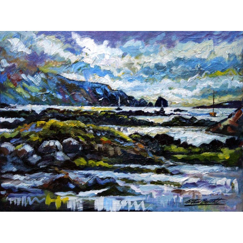 Original painting of Rosbeg, Co. Donegal by Stephen Bennett