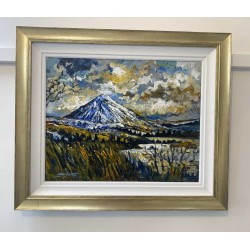 Painting of a snowcapped Mount Errigal, Co. Donegal