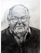 Pencil portrait by Donegal artist Stephen Bennett